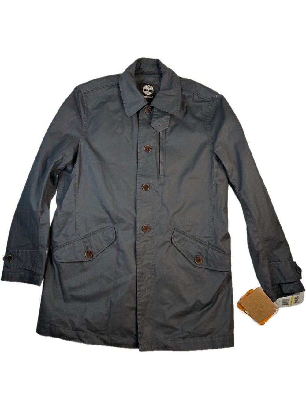 Timberland Men’s Grey Drift Cotton Car Coat Jacket M NWT MSRP $168